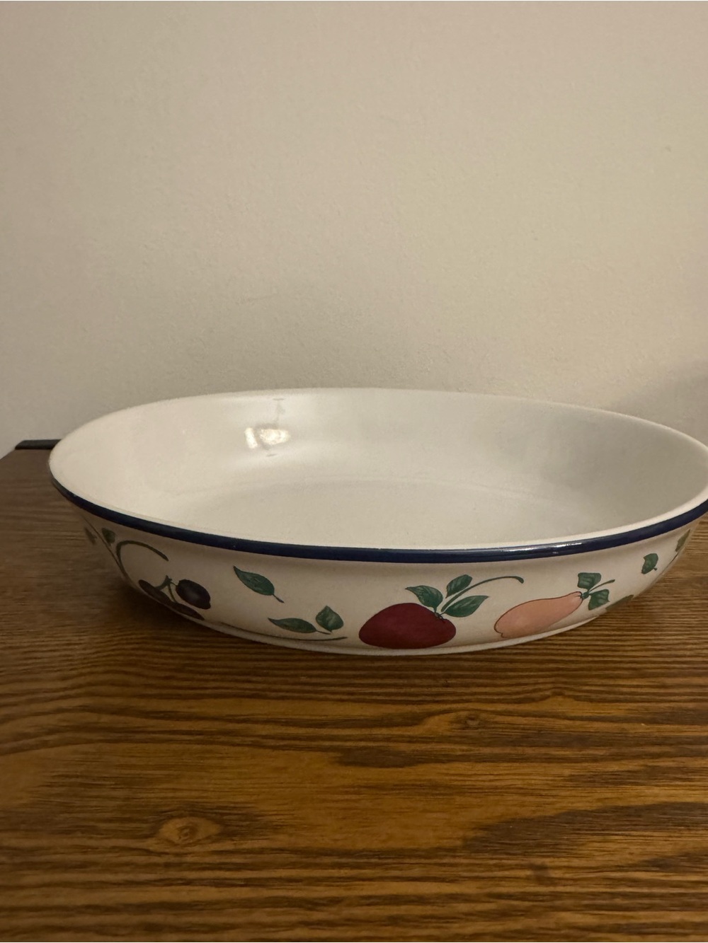 Princess House "Orchard Medley" Oval Serving Bowl - EUC